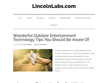 Tablet Screenshot of lincolnlabs.com